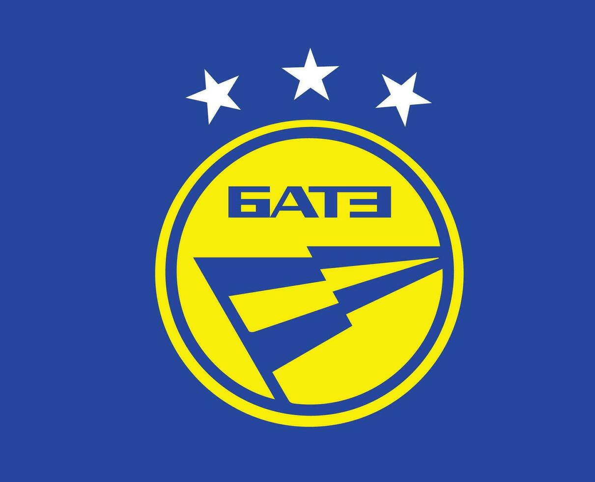 fk bater borisov clube logotipo símbolo bielorrússia liga futebol abstrato Projeto vetor ilustração com azul fundo