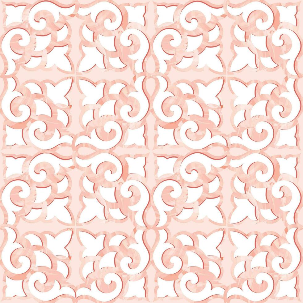 abstrato floral desatado padronizar. mosaico floral ornamental fundo. florescer telha enfeite dentro clássico europeu medieval estilo. para têxtil ou interior fundo Projeto. vetor