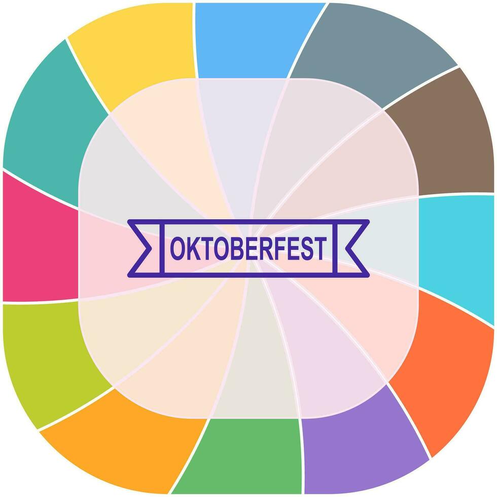 ícone de vetor de banner da oktoberfest