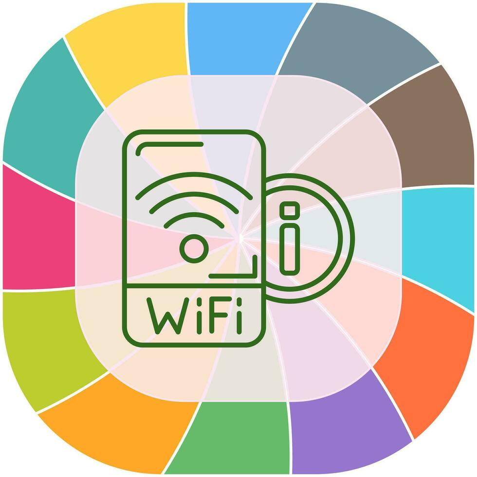 ícone de vetor de sinal wifi