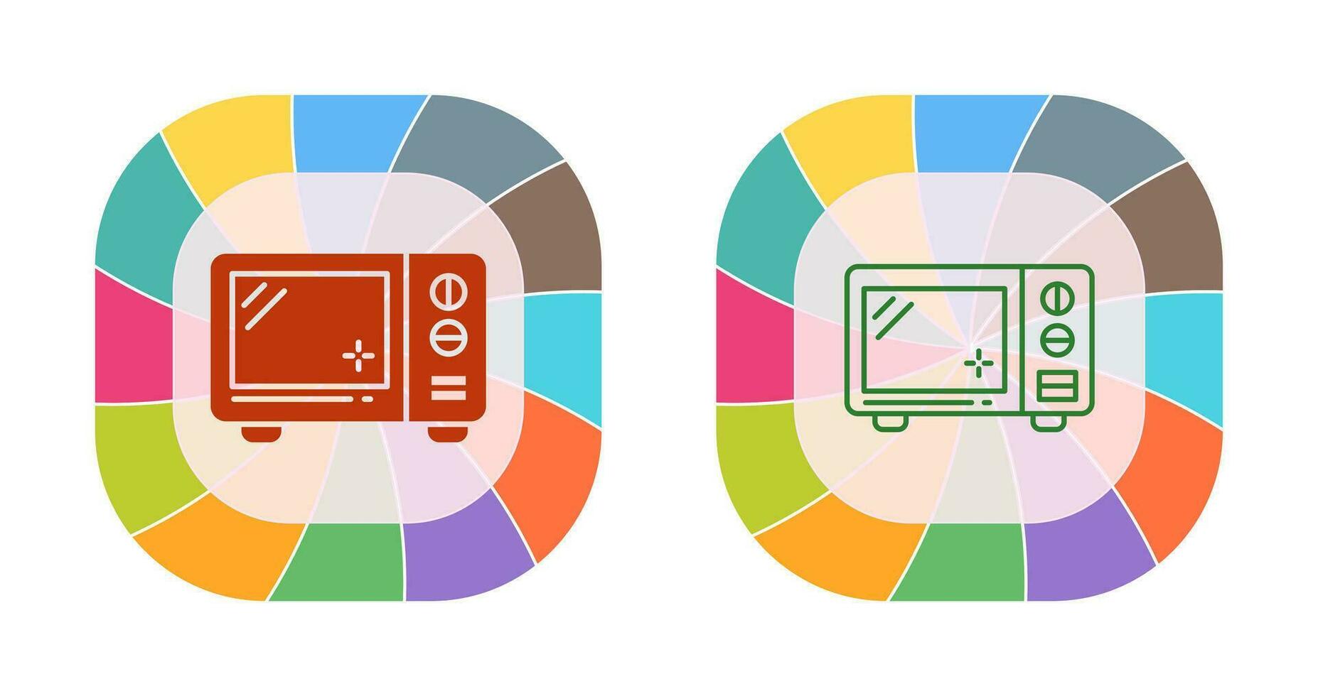ícone de vetor de microondas
