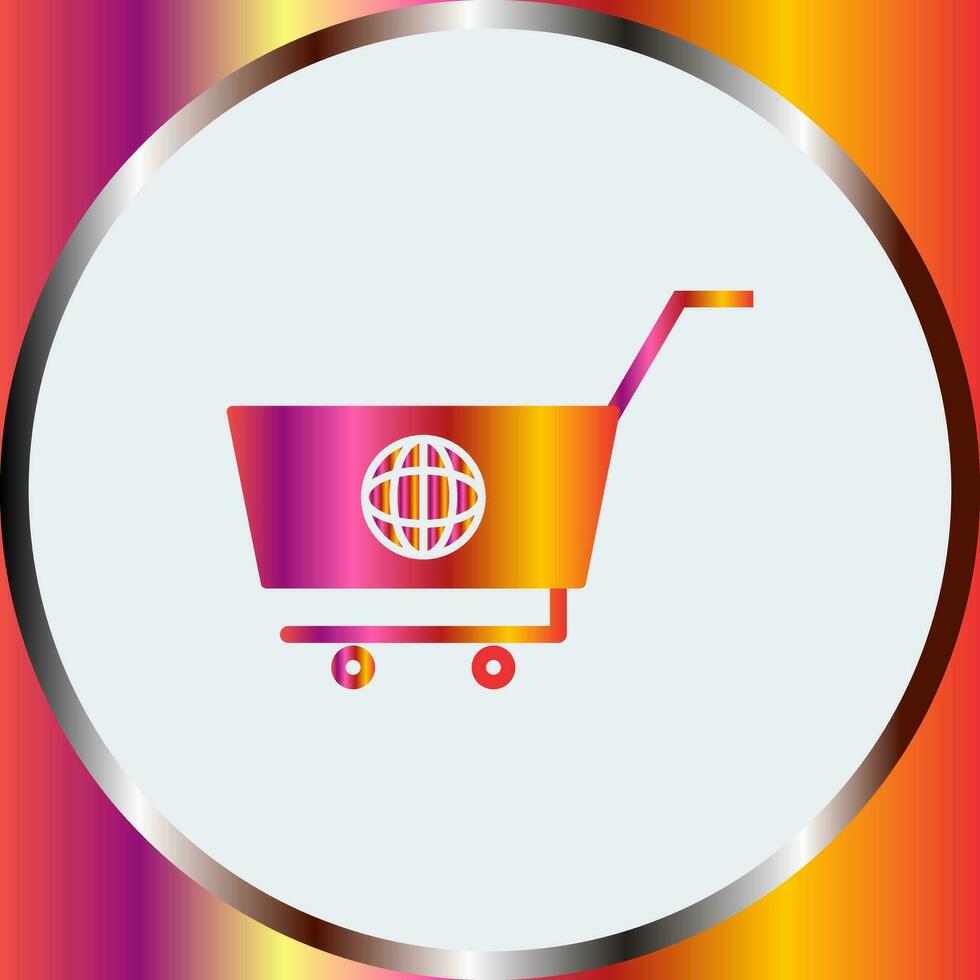 ícone de vetor de compras global exclusivo