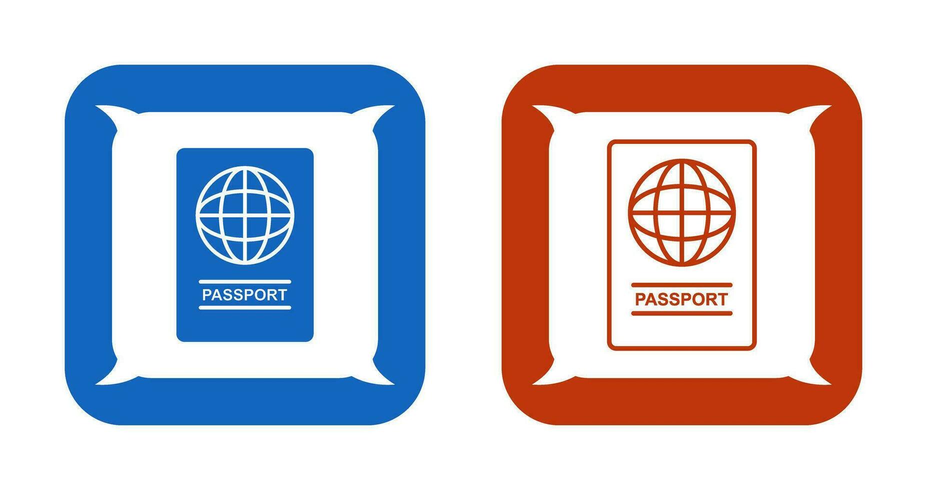 ícone de vetor de passaporte