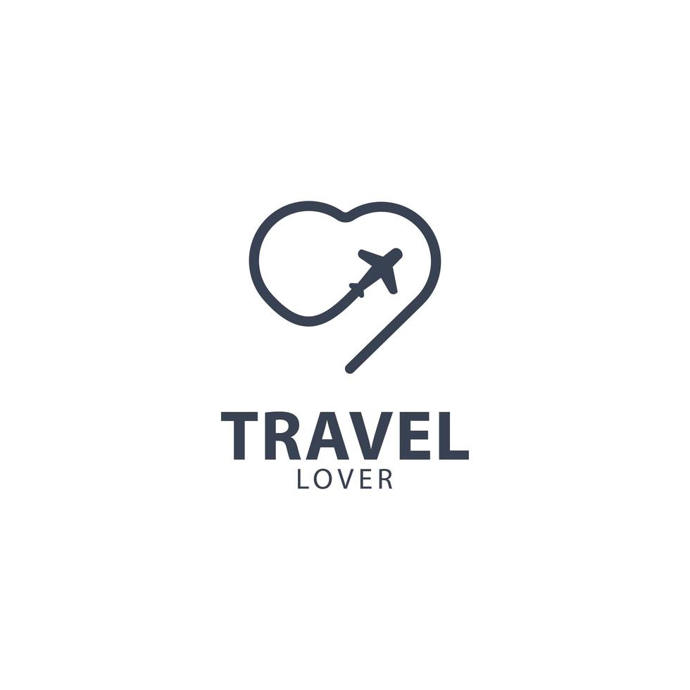 modelo de logotipo de turismo de viagens, ilustração vetorial de design. vetor