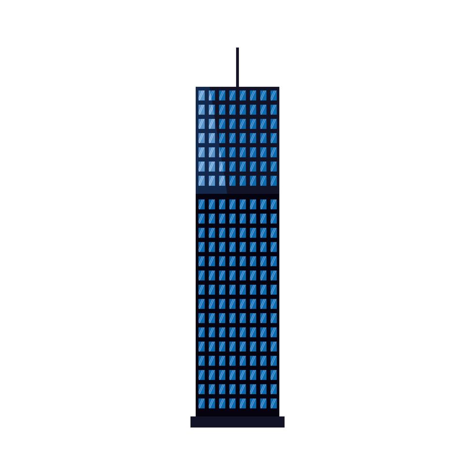 desenho vetorial de construção de cidade isolada vetor