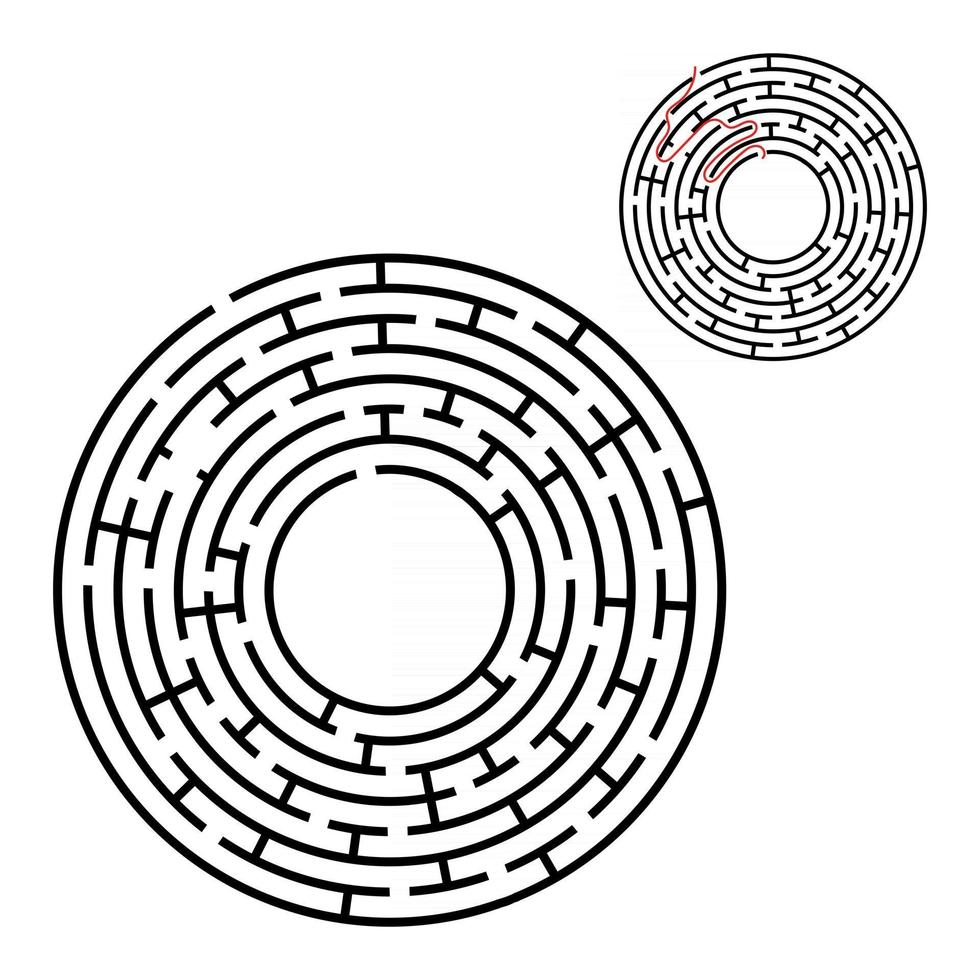 labirinto para crianças. quebra-cabeça para crianças. enigma do labirinto. vetor