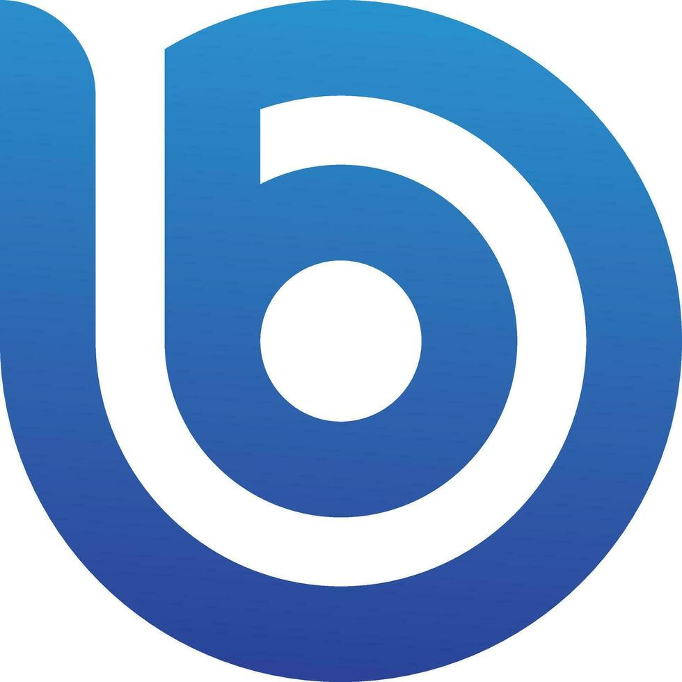 b aplicativo ícone logotipo vetor