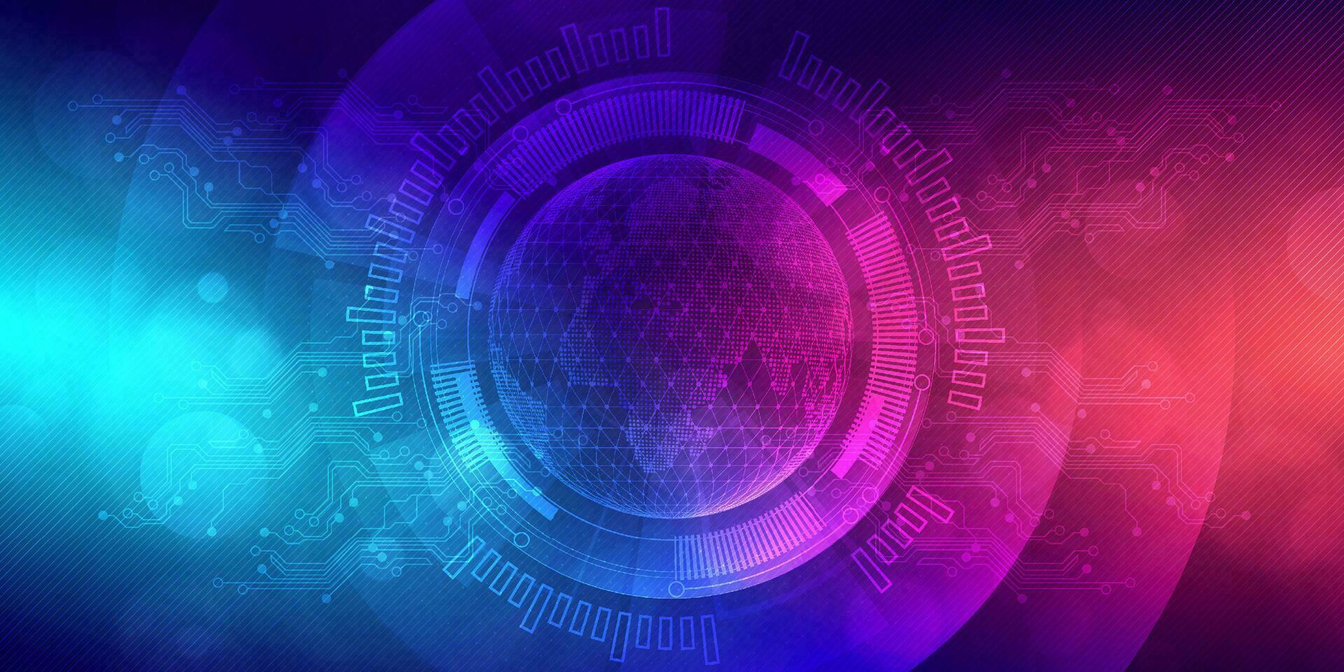 circuito futurista de tecnologia digital abstrato fundo rosa azul, tecnologia de ciberciência, futuro de comunicação de inovação, ai big data, conexão de rede de internet, vetor de ilustração de alta tecnologia em nuvem