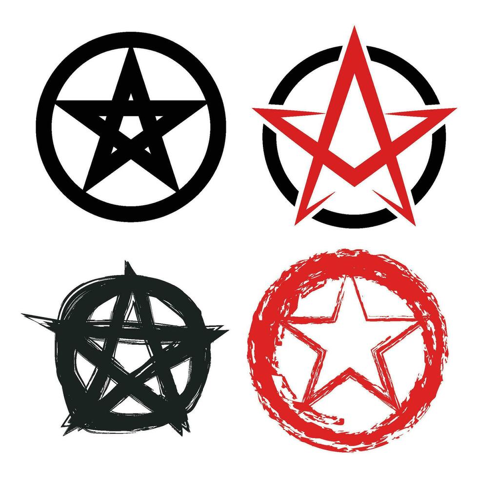 pentagrama ícone vetor