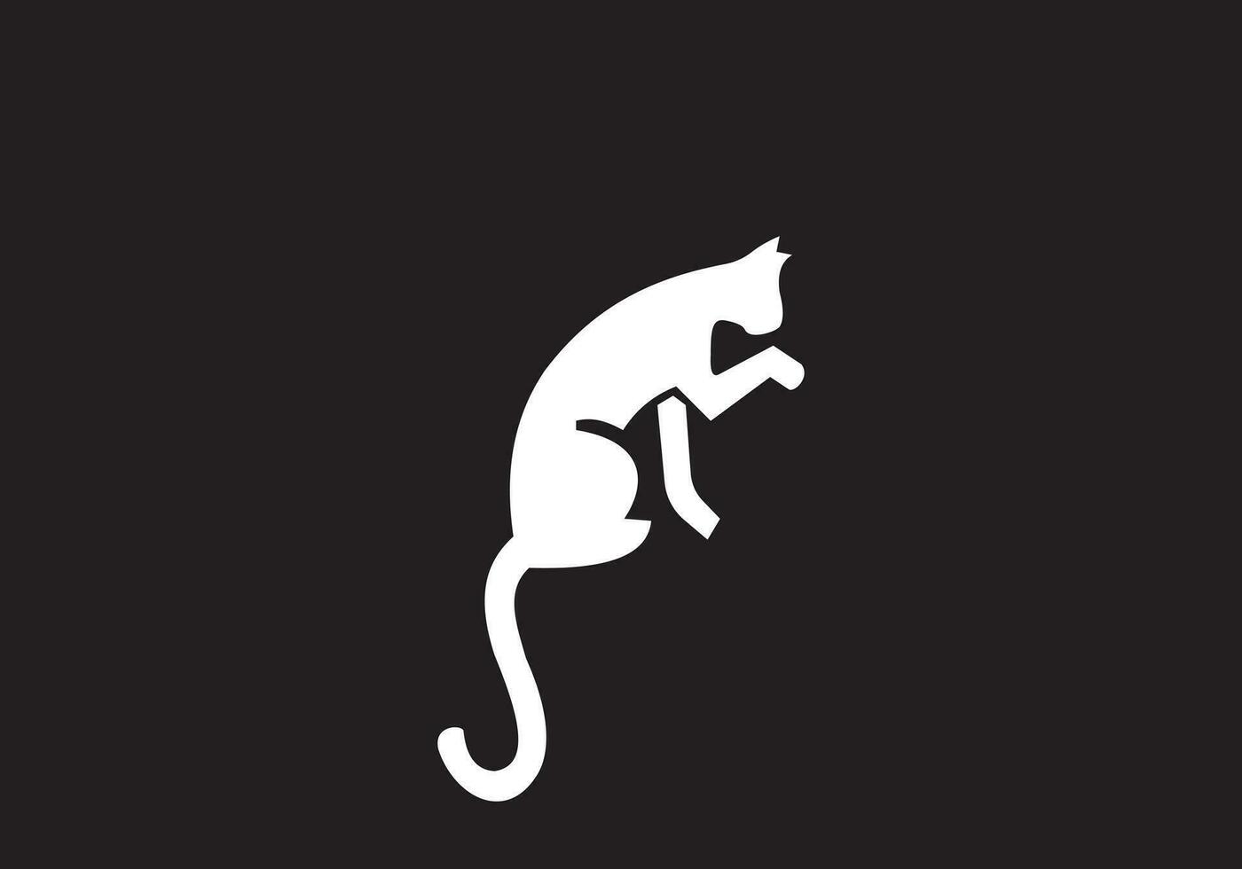 isto é uma gato logotipo Projeto para seu o negócio vetor