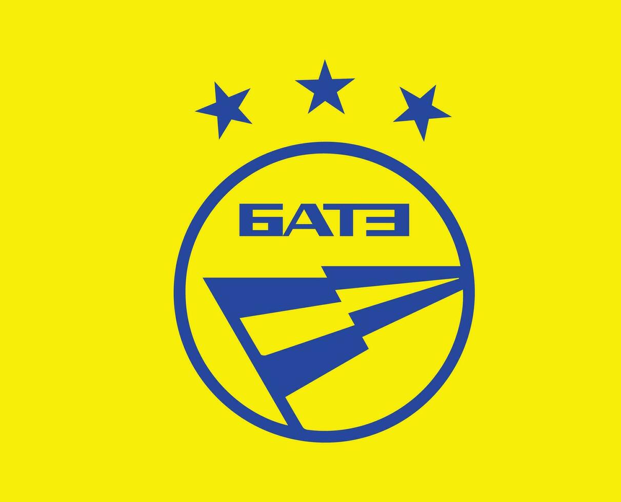 fk bater borisov clube logotipo símbolo bielorrússia liga futebol abstrato Projeto vetor ilustração com amarelo fundo