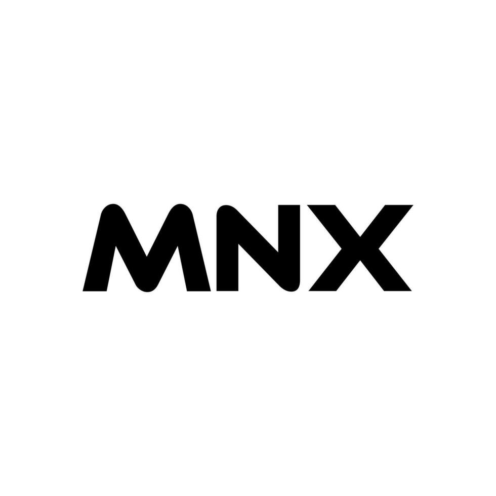 mnx carta logotipo projeto, inspiração para uma único identidade. moderno elegância e criativo Projeto. marca d'água seu sucesso com a impressionante isto logotipo. vetor