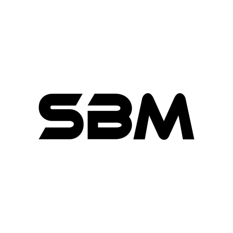 sbm logotipo projeto, inspiração para uma único identidade. moderno elegância e criativo Projeto. marca d'água seu sucesso com a impressionante isto logotipo. vetor