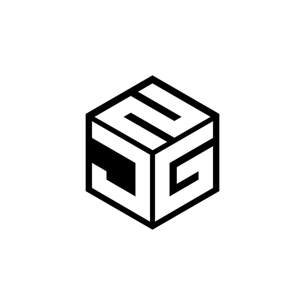 jgn carta logotipo projeto, inspiração para uma único identidade. moderno elegância e criativo Projeto. marca d'água seu sucesso com a impressionante isto logotipo. vetor