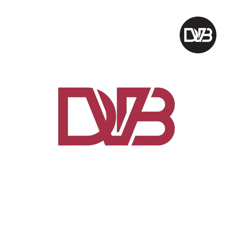 carta dvb monograma logotipo Projeto vetor