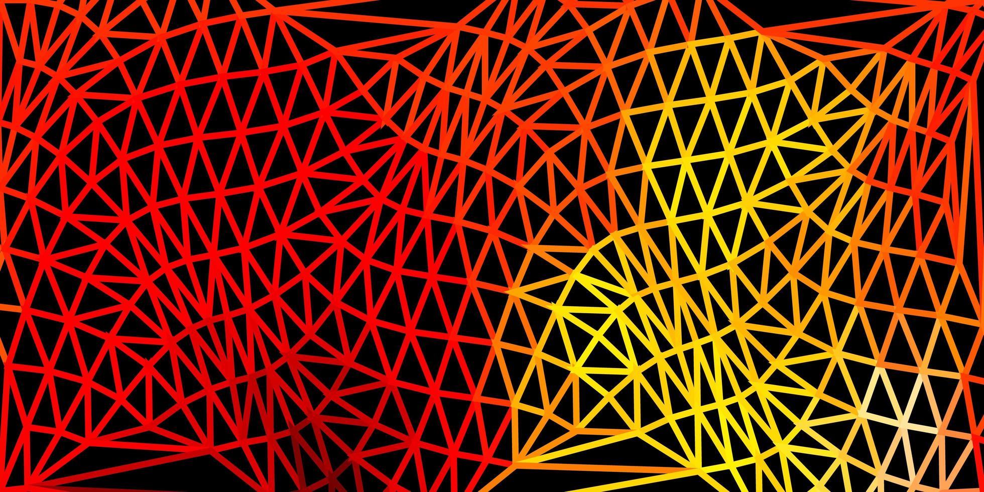 textura polígono gradiente de vetor vermelho e amarelo claro.