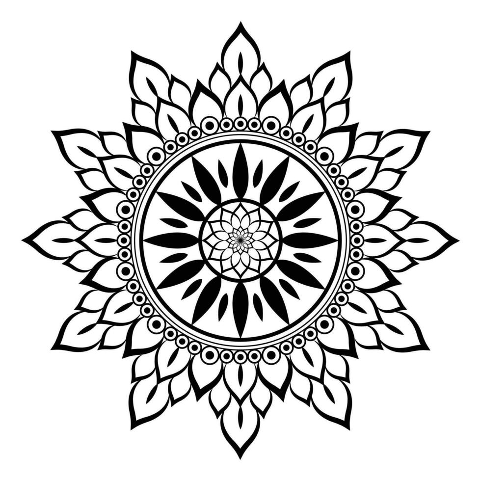 projeto de fundo de mandala. vetor