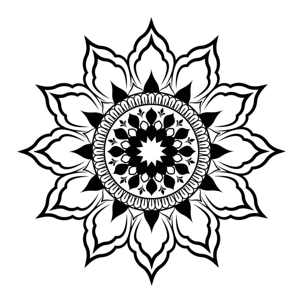 projeto de fundo de mandala. vetor