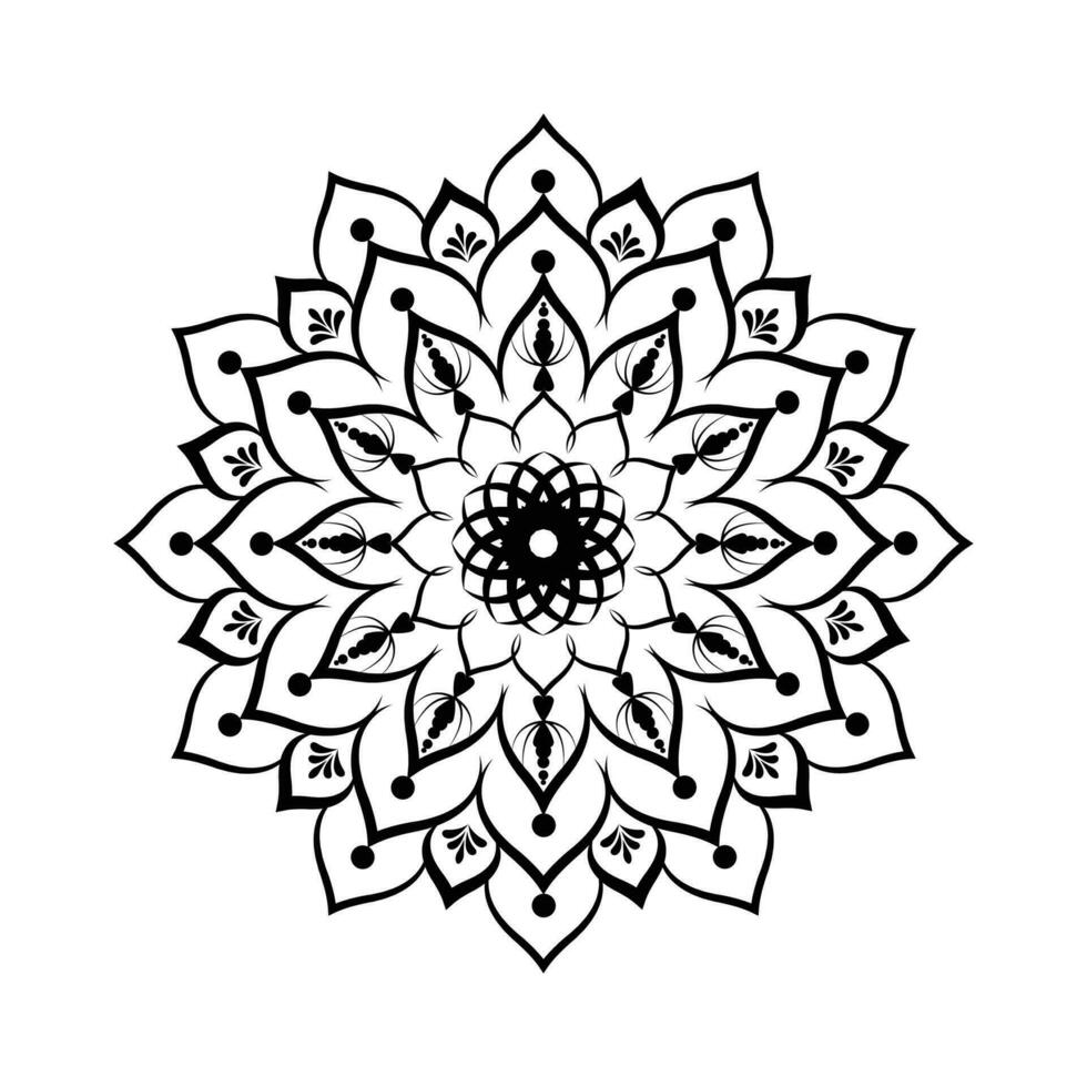 projeto de fundo de mandala. vetor