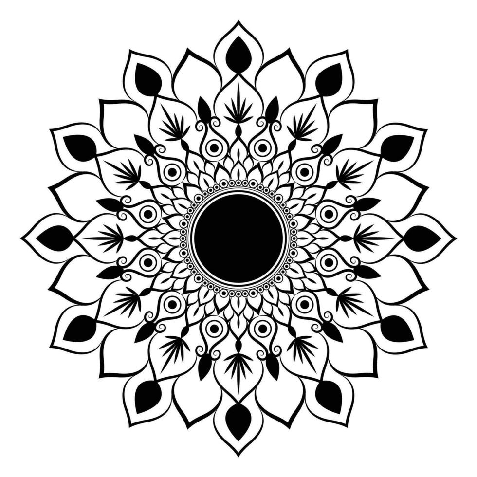 projeto de fundo de mandala. vetor