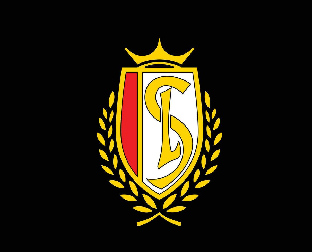 padrão de suserano logotipo clube símbolo Bélgica liga futebol abstrato Projeto vetor ilustração com Preto fundo