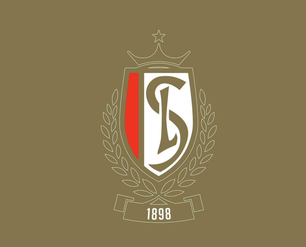 padrão de suserano clube logotipo símbolo Bélgica liga futebol abstrato Projeto vetor ilustração com Castanho fundo