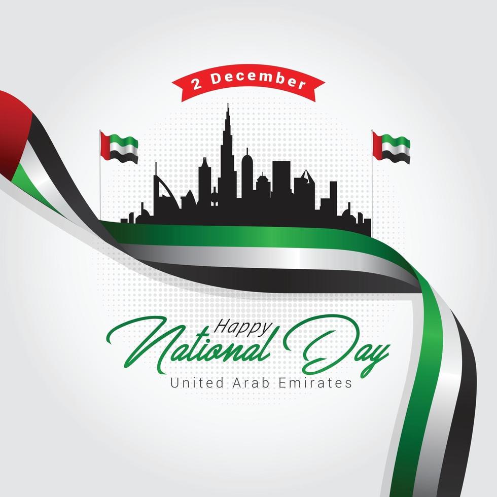 comemoração do dia nacional dos emirados árabes unidos vetor