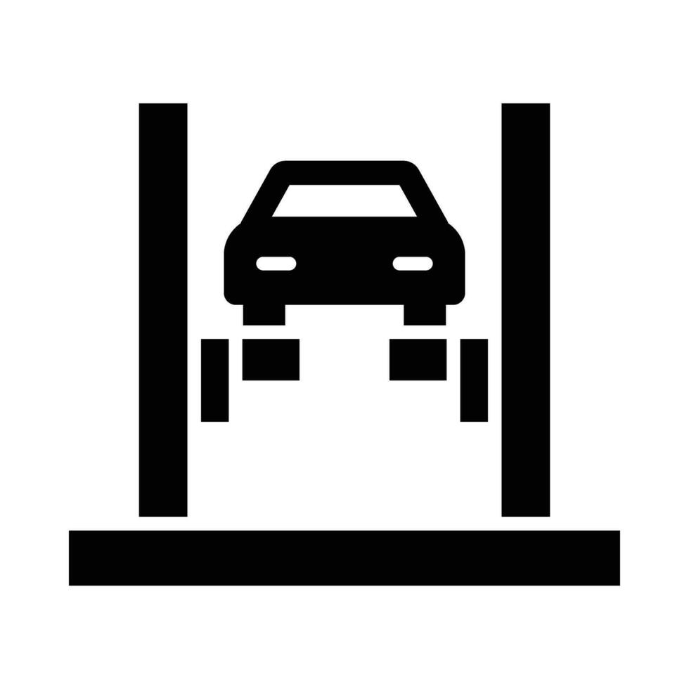 carro lift vetor glifo ícone para pessoal e comercial usar.