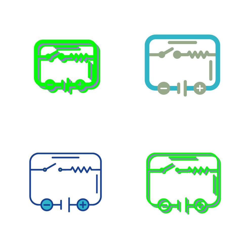 ícone de vetor de circuito elétrico