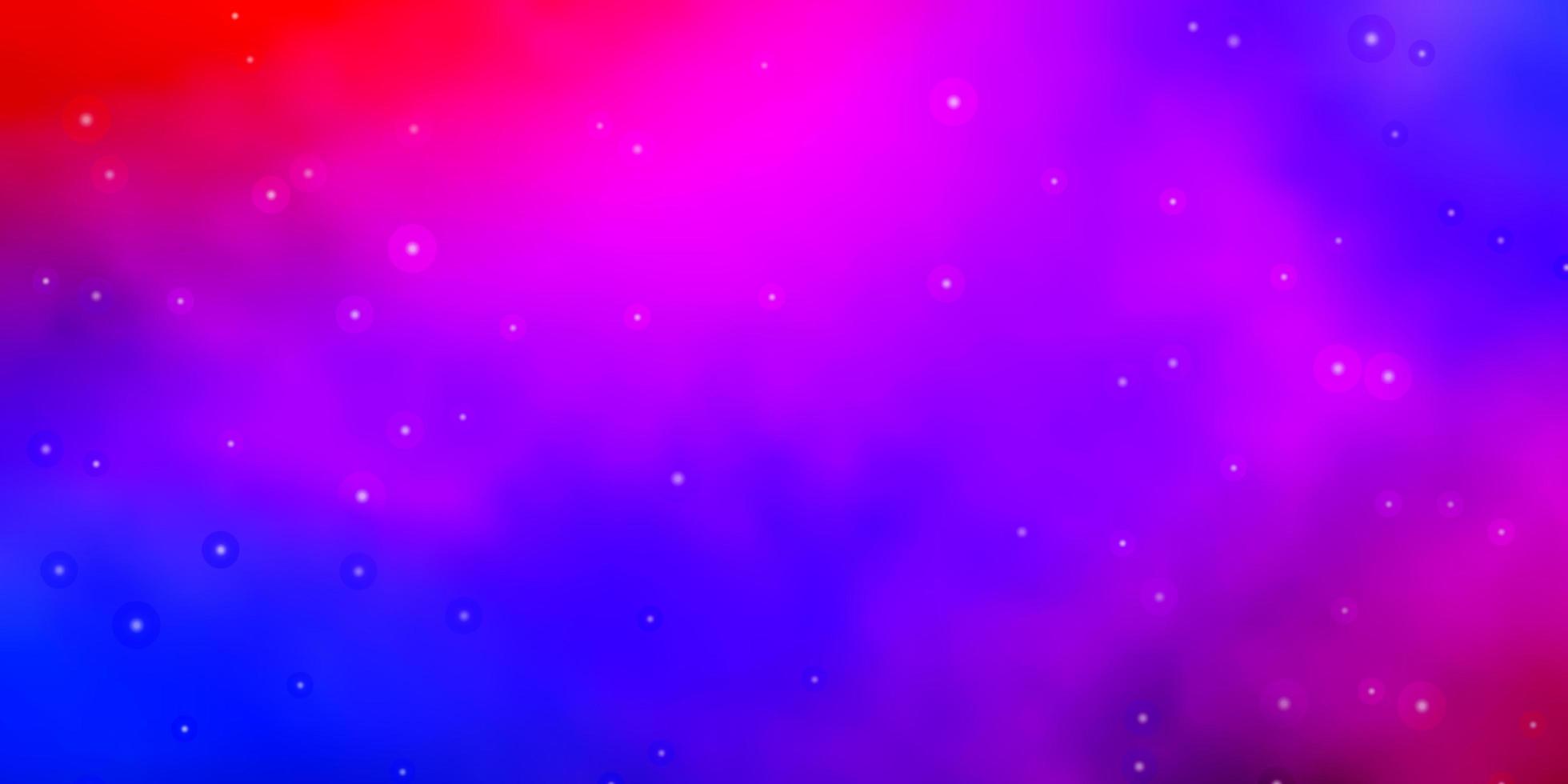fundo vector azul e vermelho claro com estrelas pequenas e grandes.