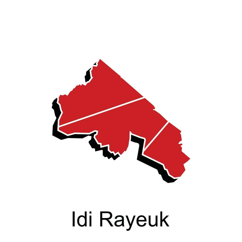 mapa do idi rayeuk cidade ilustração Projeto modelo, adequado para seu companhia vetor