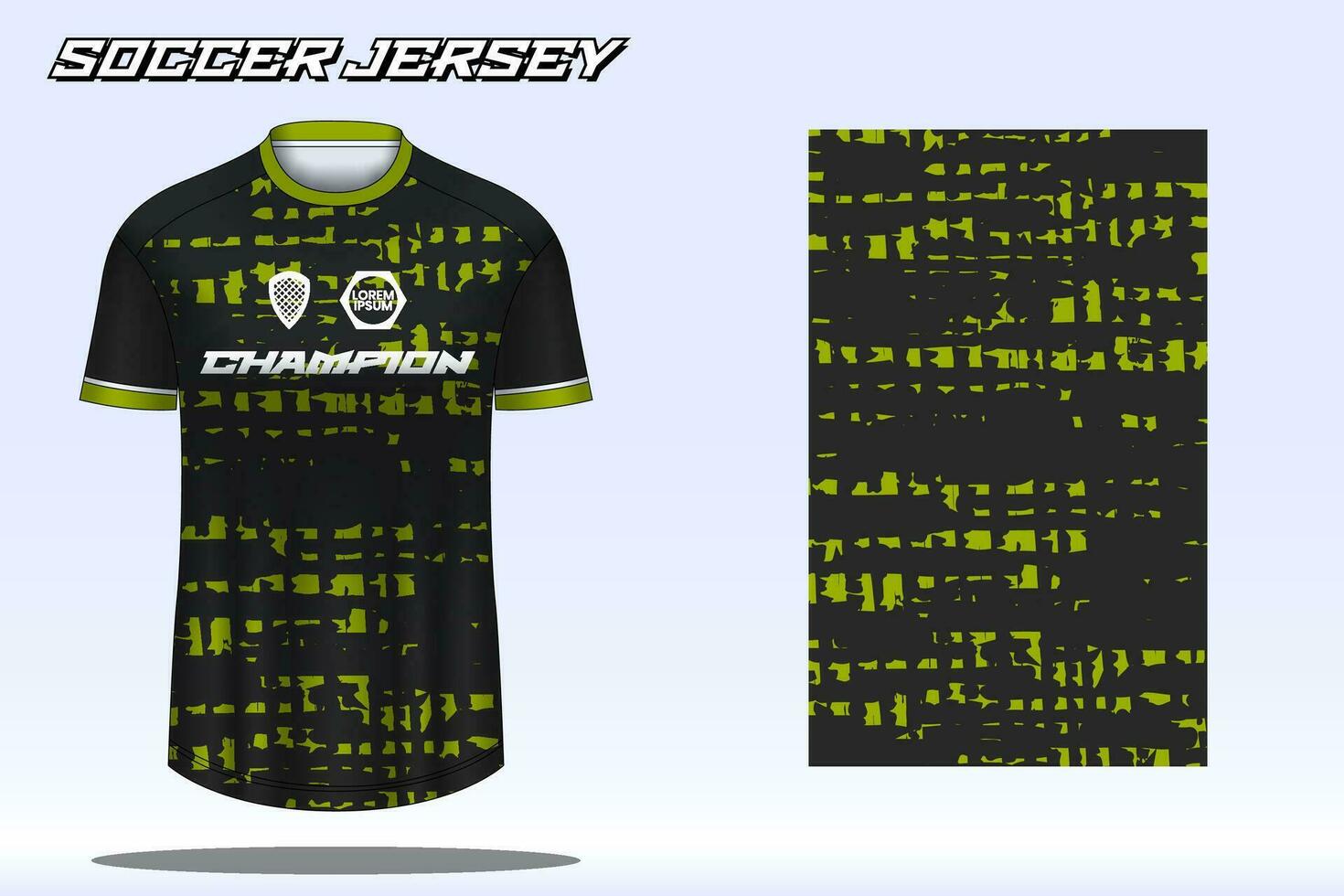 futebol jérsei brincar para futebol clube. vetor sublimação Esportes vestuário Projeto. uniforme frente Visão modelos futebol jérsei.