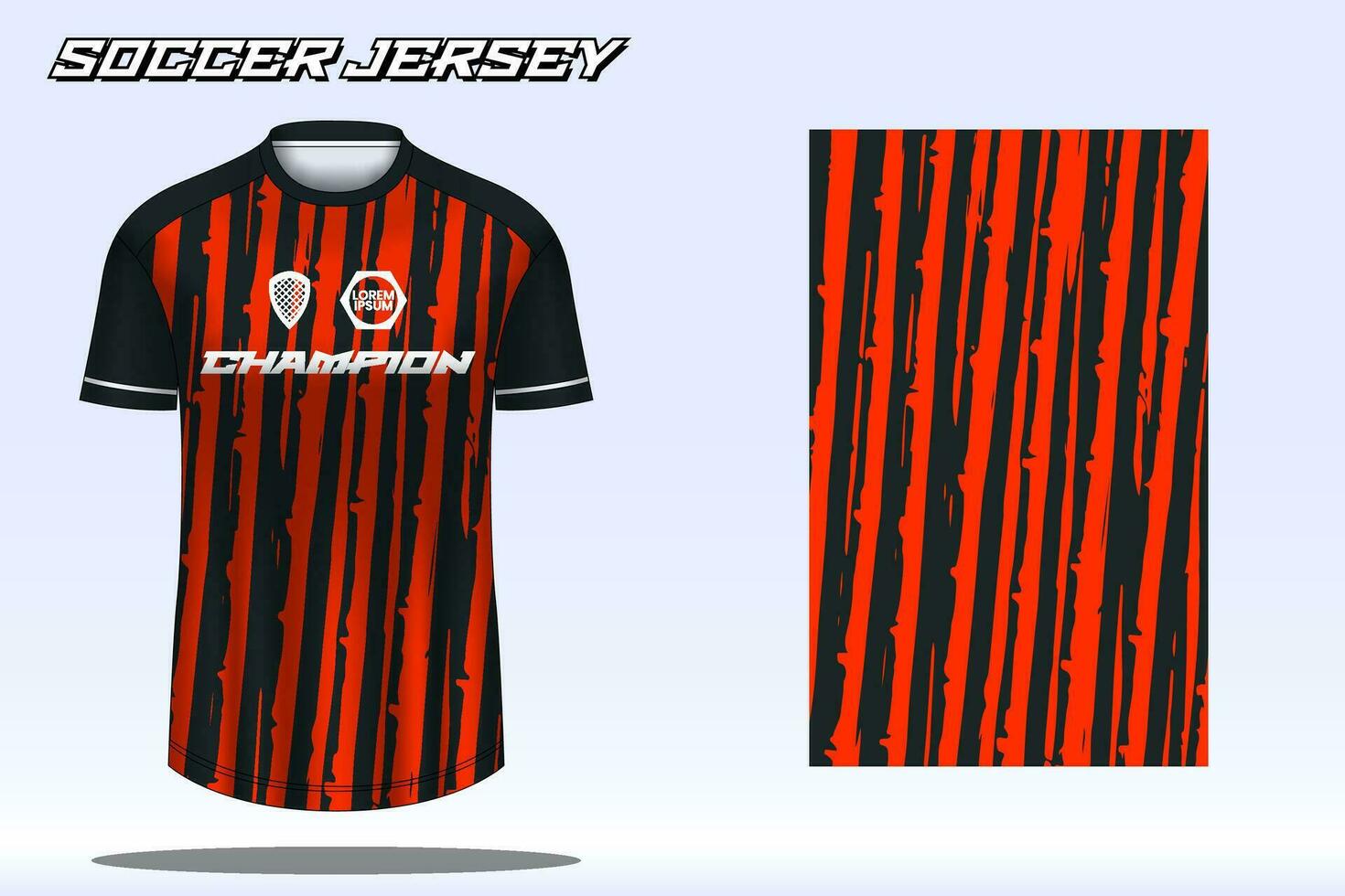 futebol jérsei brincar para futebol clube. vetor sublimação Esportes vestuário Projeto. uniforme frente Visão modelos futebol jérsei.