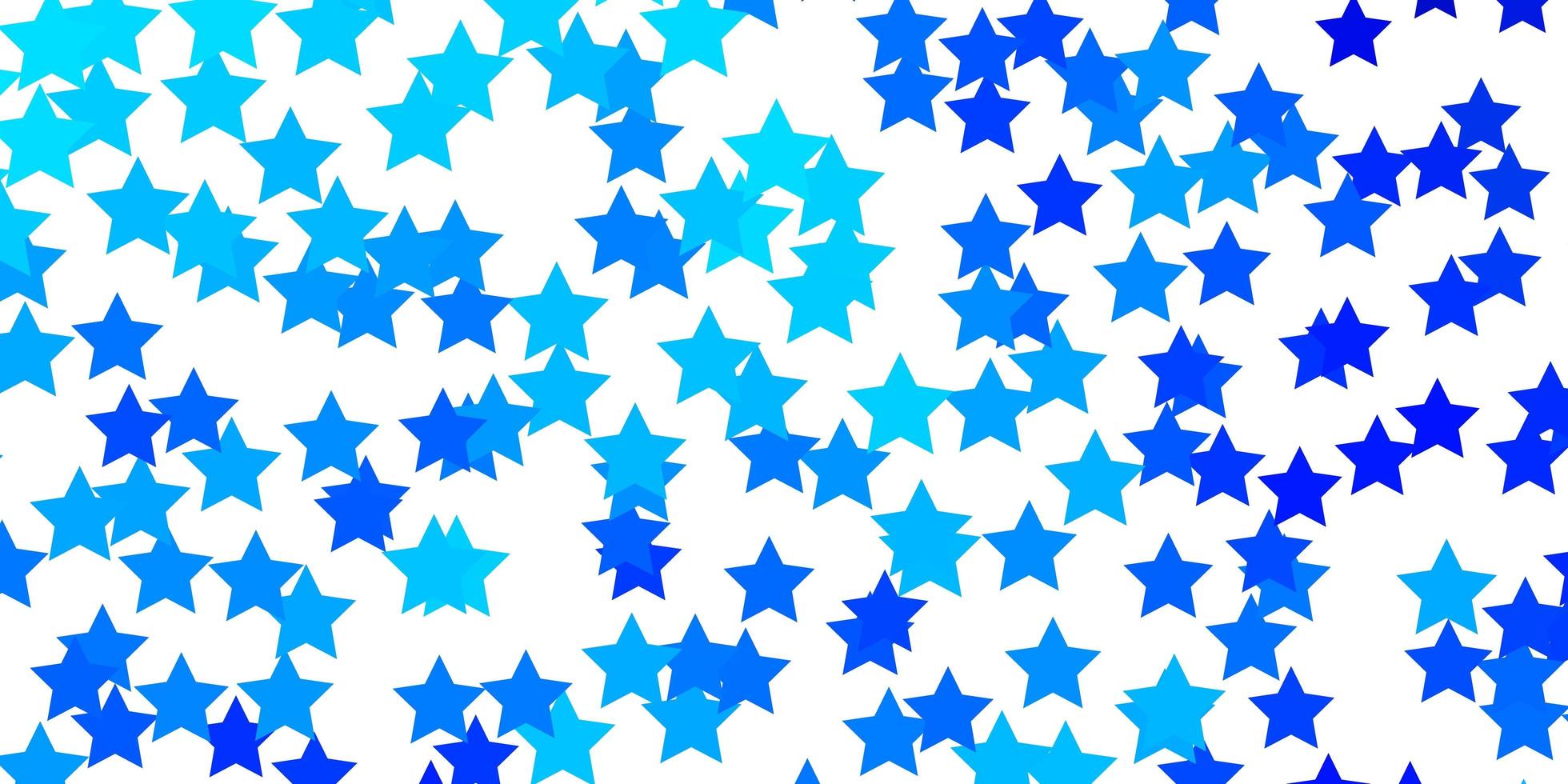 textura vector azul claro com lindas estrelas.