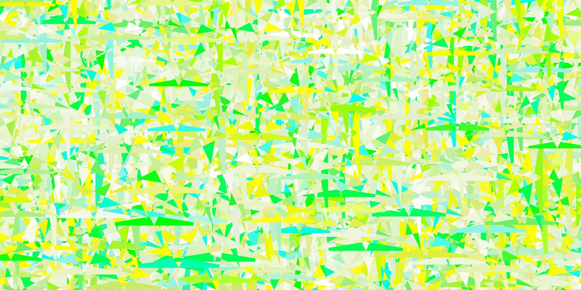 de fundo vector verde e amarelo claro com estilo poligonal.