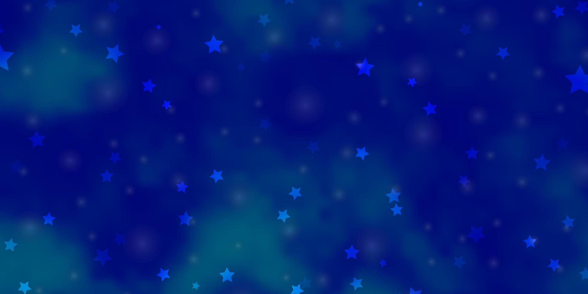 textura vector azul claro com lindas estrelas.
