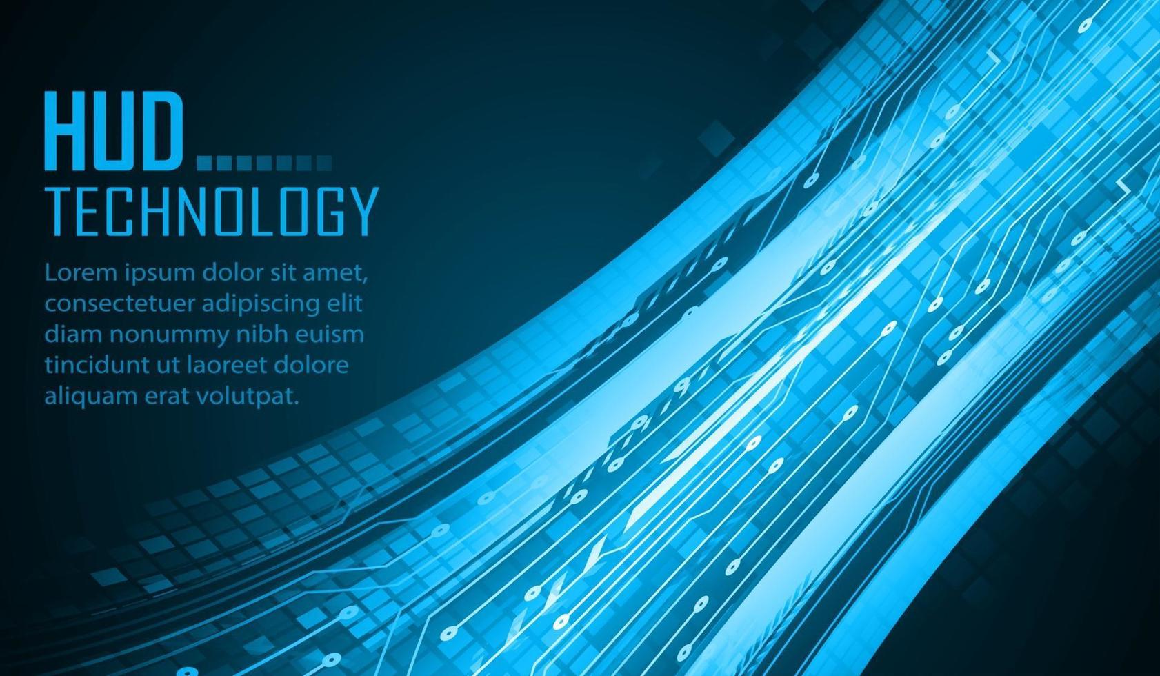 fundo de conceito de tecnologia futura de circuito cibernético vetor