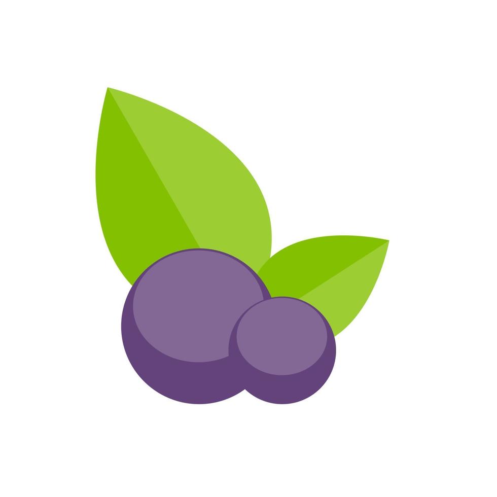 ilustração em vetor blueberry flat icon