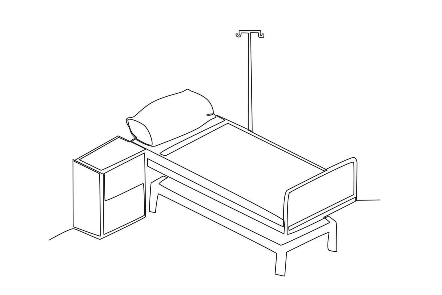 topo Visão do unidade de Terapia Intensiva quarto vetor