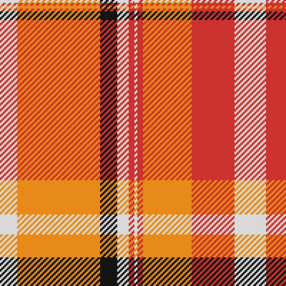 fundo tartan têxtil do tecido vetor textura com uma desatado Verifica xadrez padronizar.