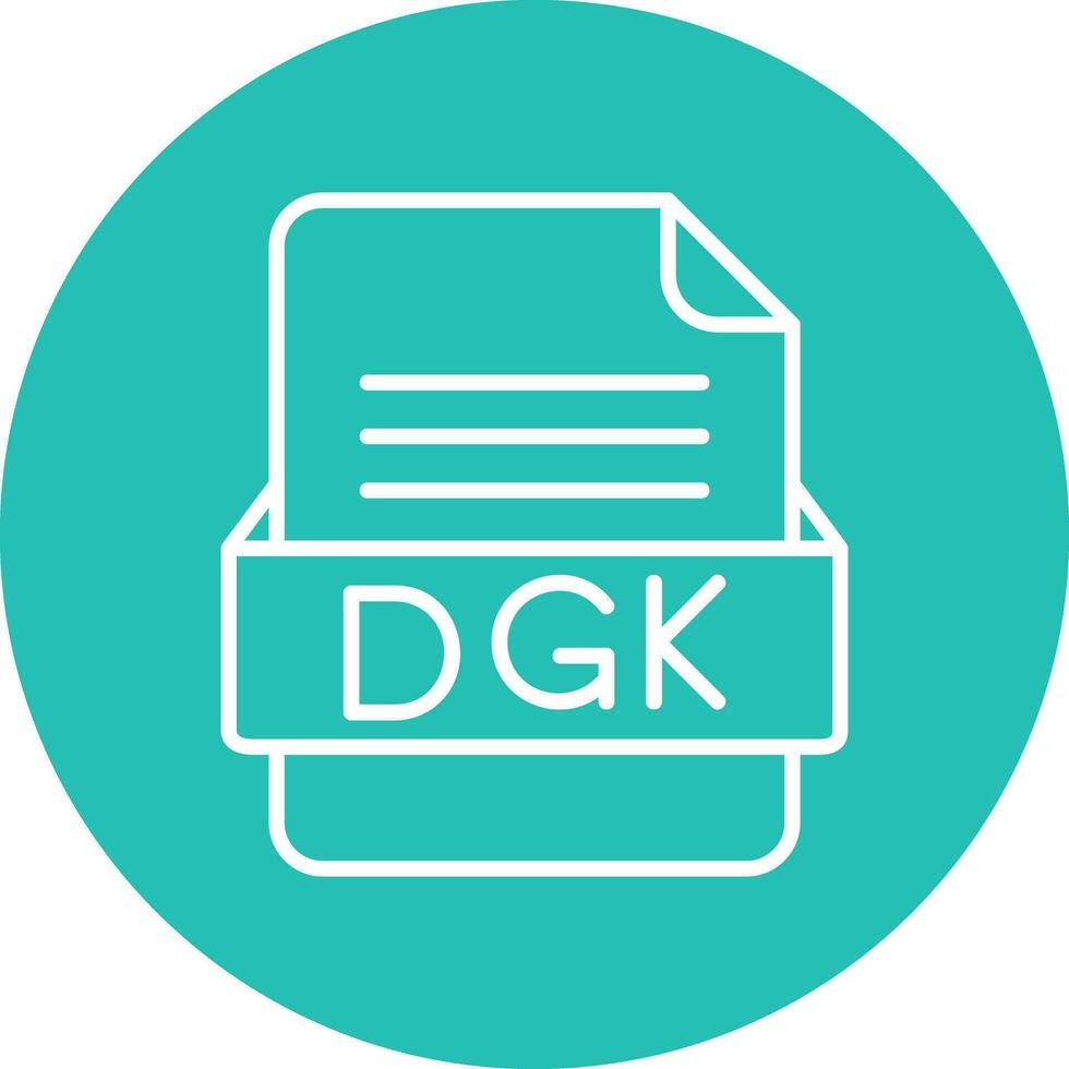 dgk Arquivo formato vetor ícone