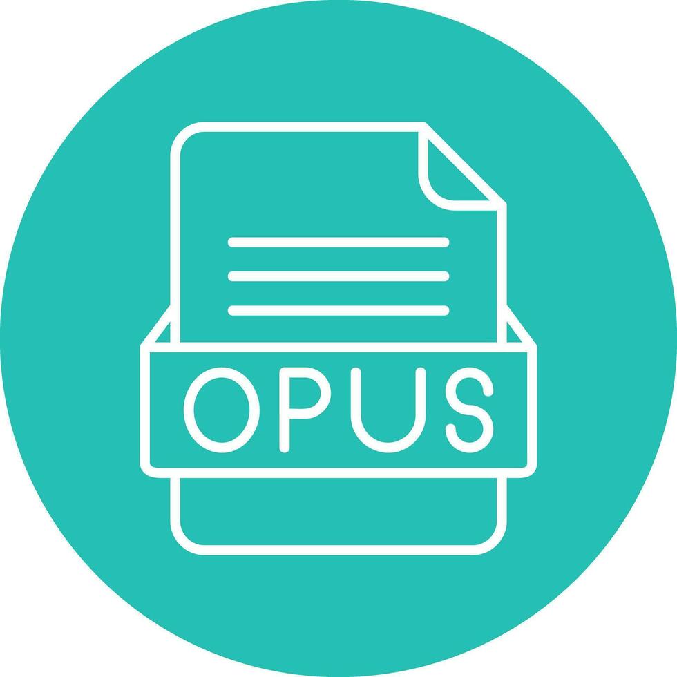 opus Arquivo formato vetor ícone