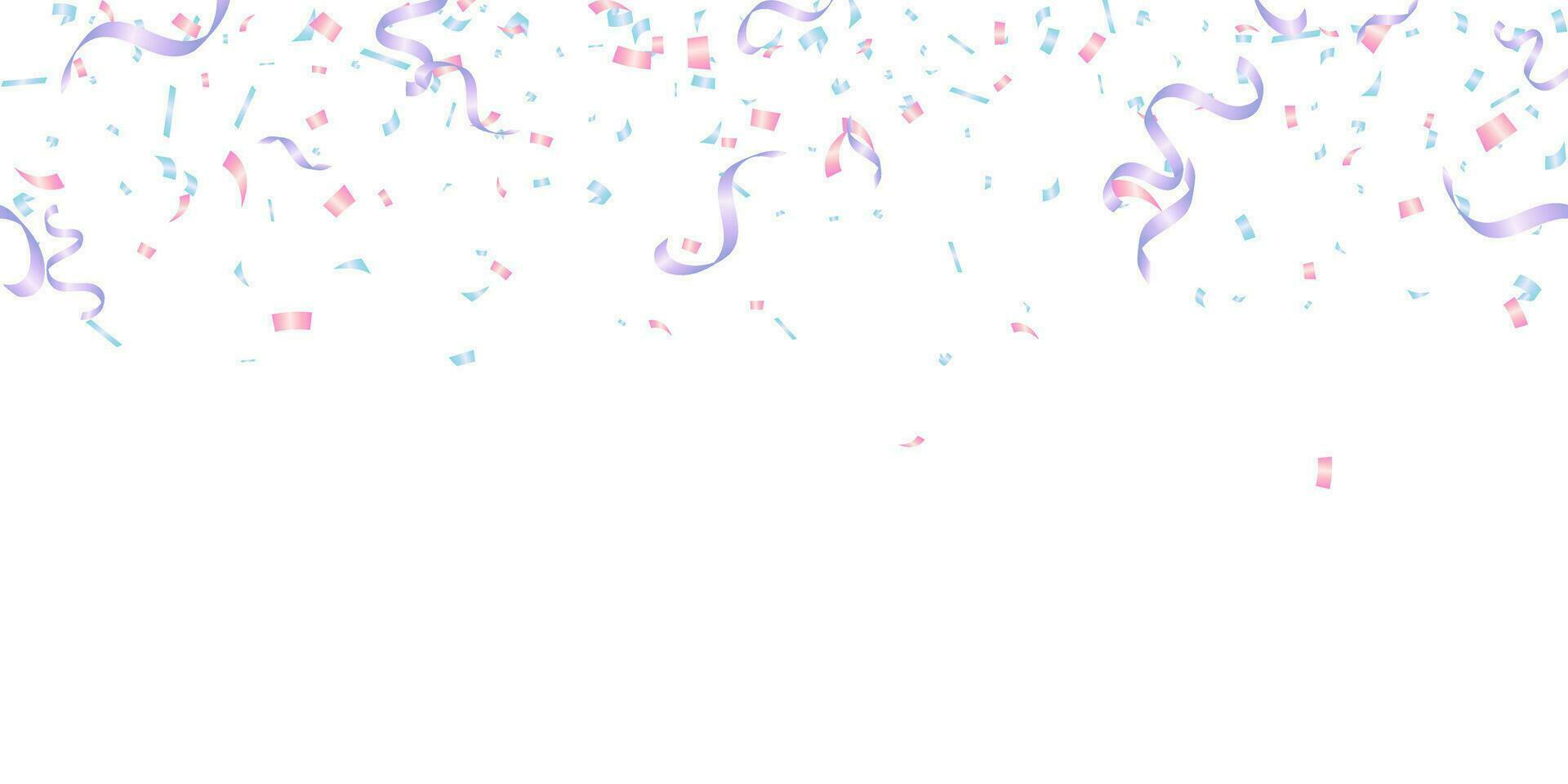 fundo ilustração com de cor pastel confete para celebração, feriado e cumprimento cartão vetor