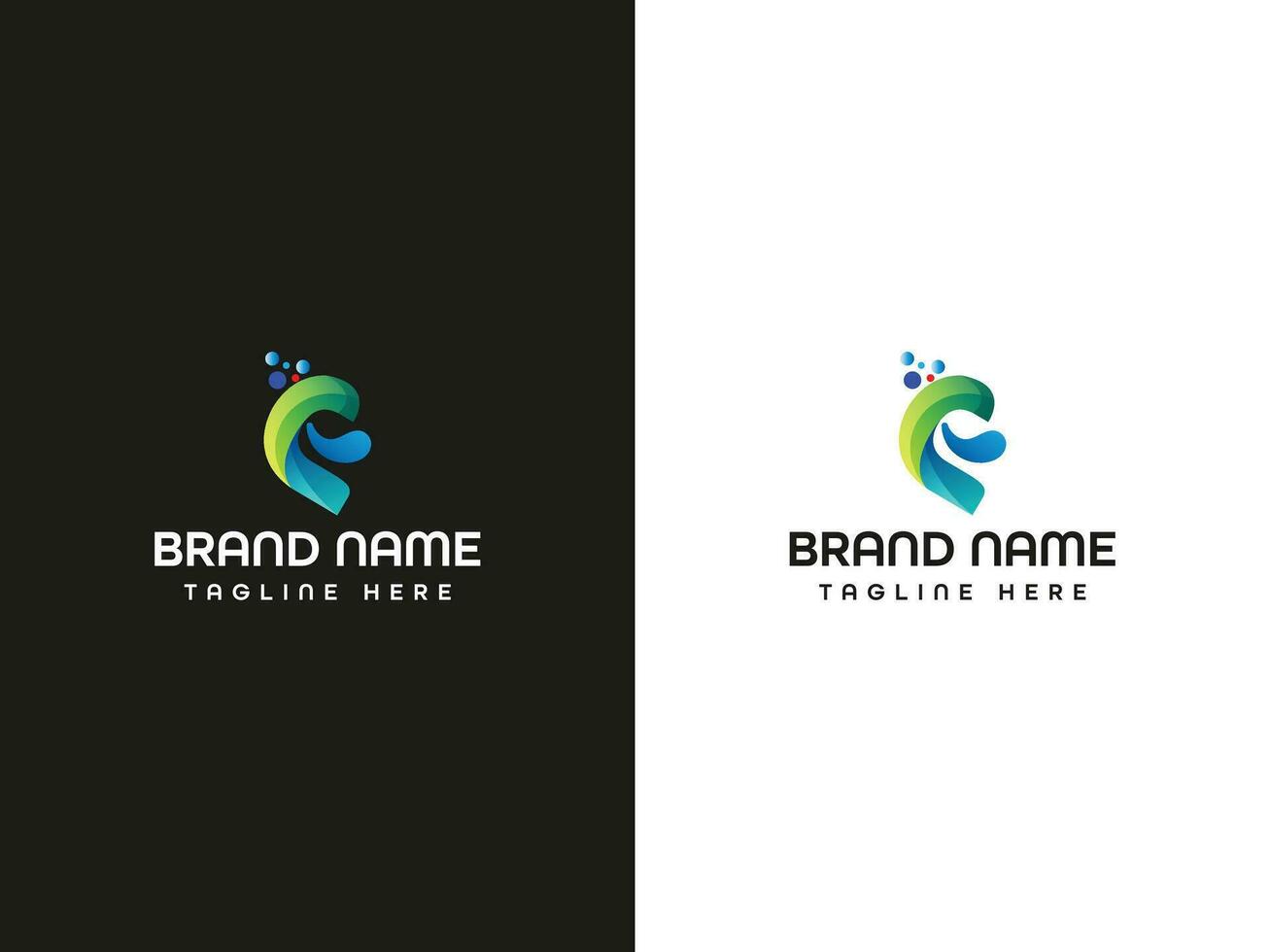 moderno carta logotipo Projeto vetor