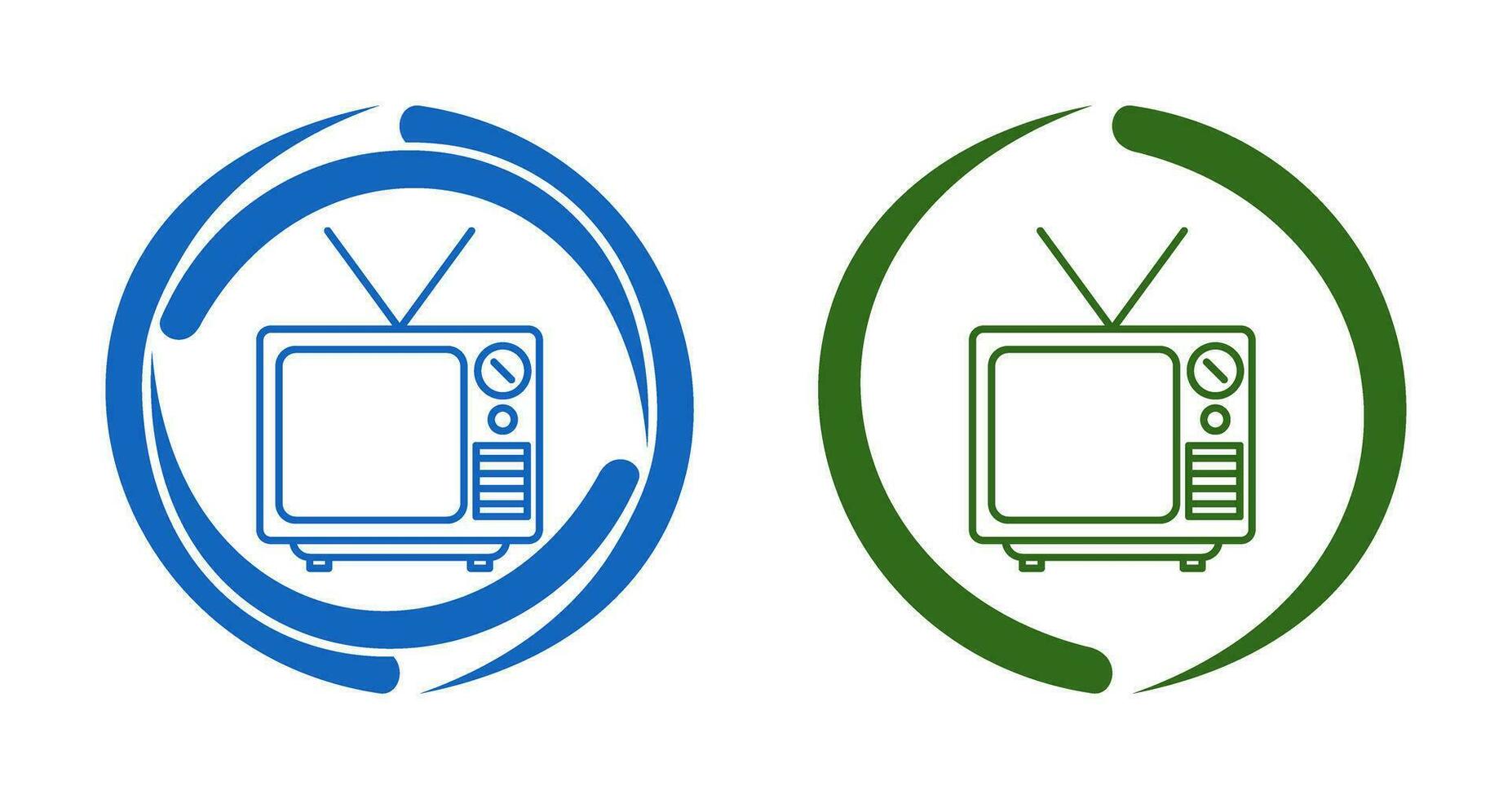 ícone de vetor de transmissão de televisão