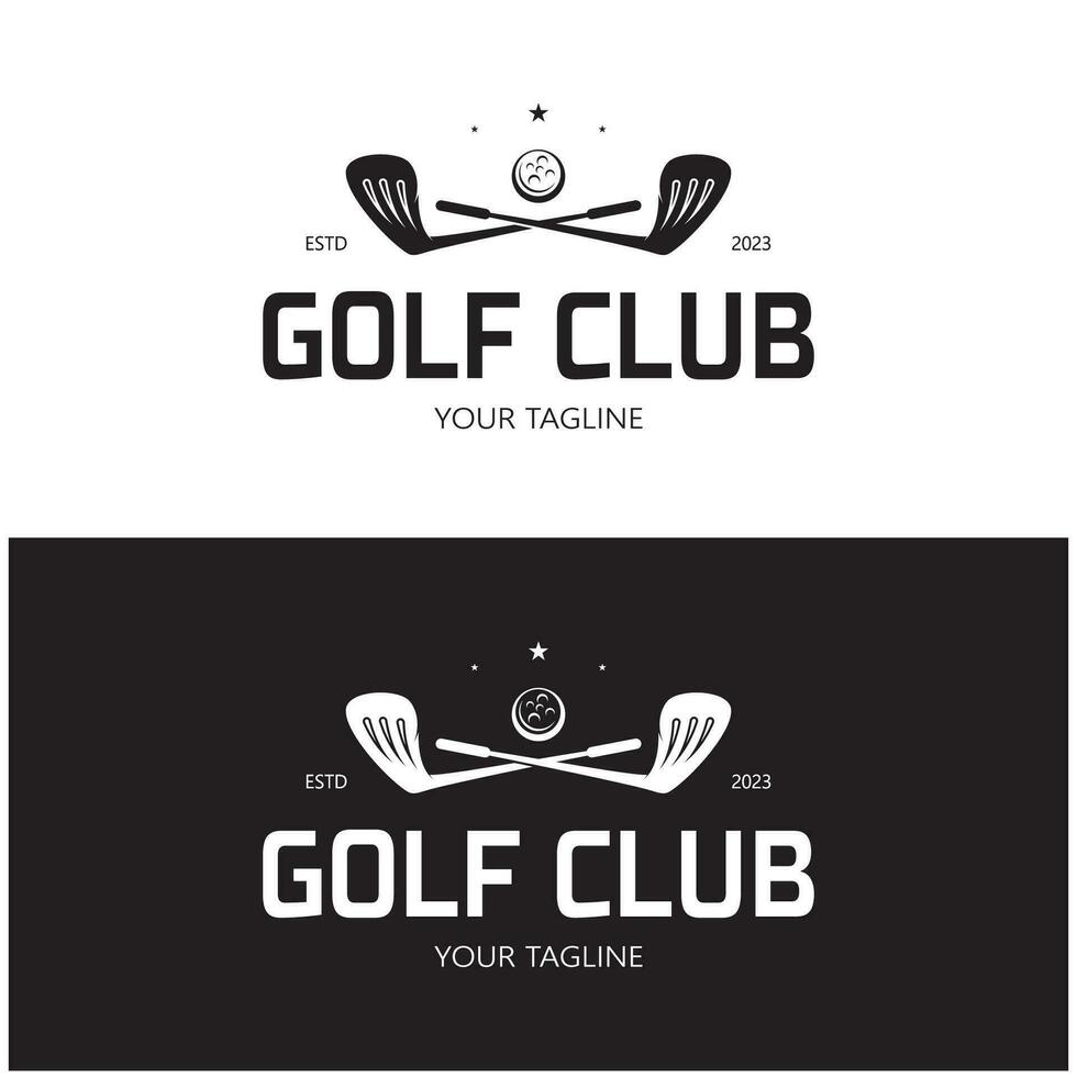 golfe bola logotipo, golfe Projeto bastão logotipo, logotipo para profissional golfe equipe, golfe clube, torneio, golfe loja negócios, golfe curso, evento vetor