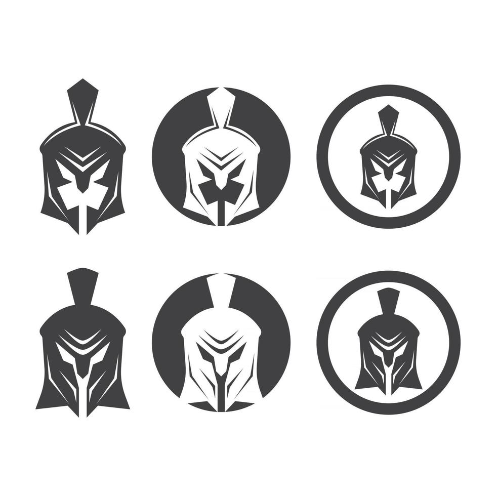 ilustração de imagens de design de logotipo espartano vetor
