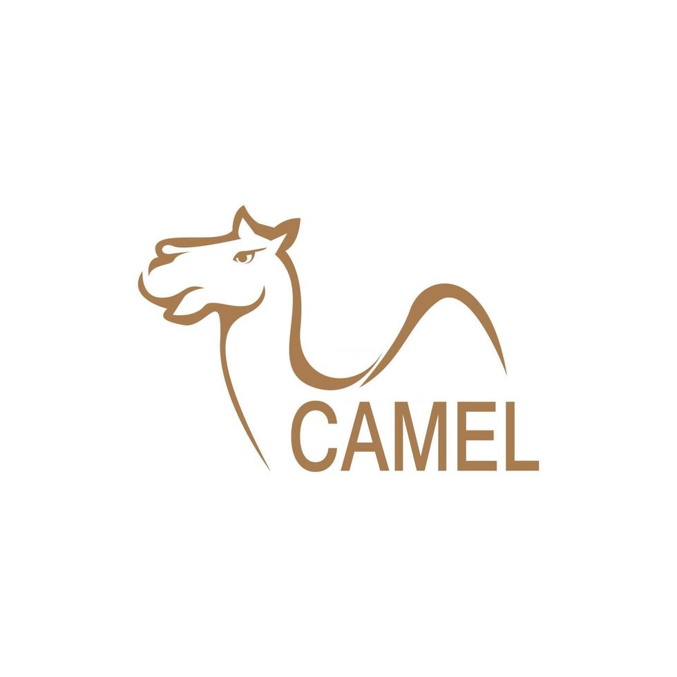 ilustração do modelo vetorial ícone camelo vetor