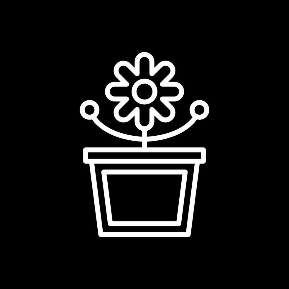 design de ícone de vetor de vaso de flores