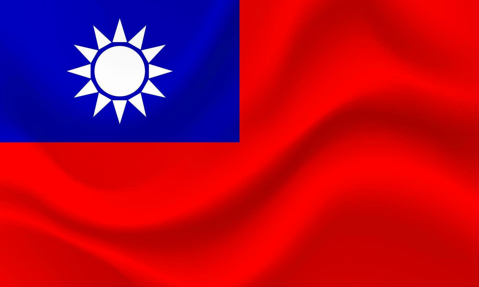 vetor Taiwan. acenou bandeira do Taiwan. Taiwan emblema, ícone.